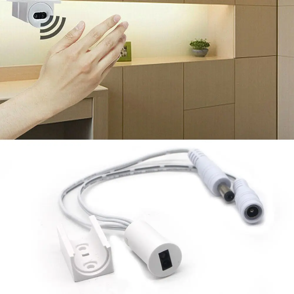 IR Hand Sweep Switch Motion Sensor Detector Smart Switch For LED Strip Cabinet Closet Light DC 12V-24V