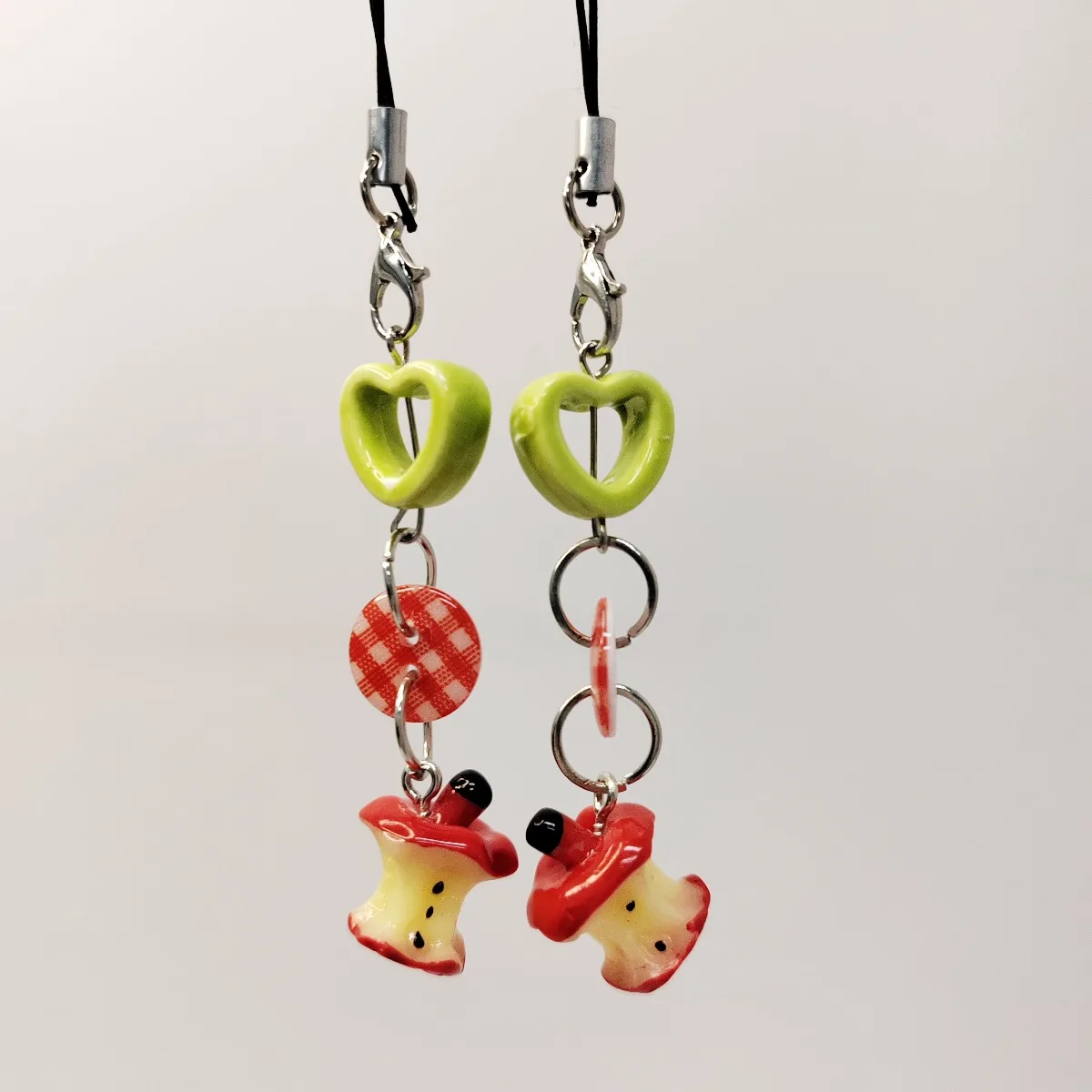 

Милый фруктовый ремешок для телефона, кулон, кавайный брелок с красной кнопкой, ремешок, подвесная веревка для чехла для iPhone, подарок для девочек, аксессуары для телефонов