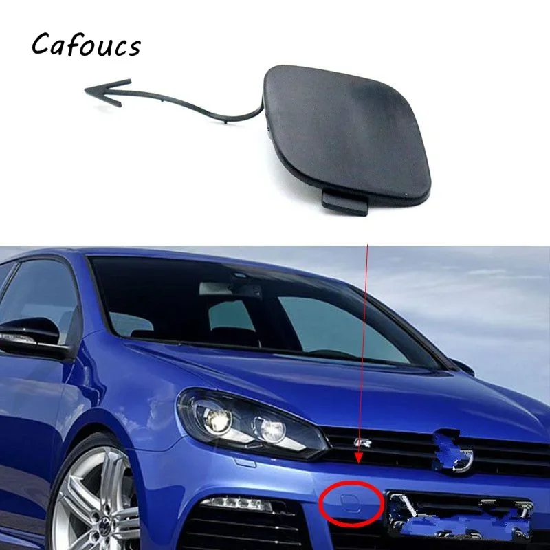

Cafoucs Unpainted Front Bumper Tow Hook Eye Cover Cap 5K0807241D Fit For VW Golf R20 MK6 6 Rline 2009-2013