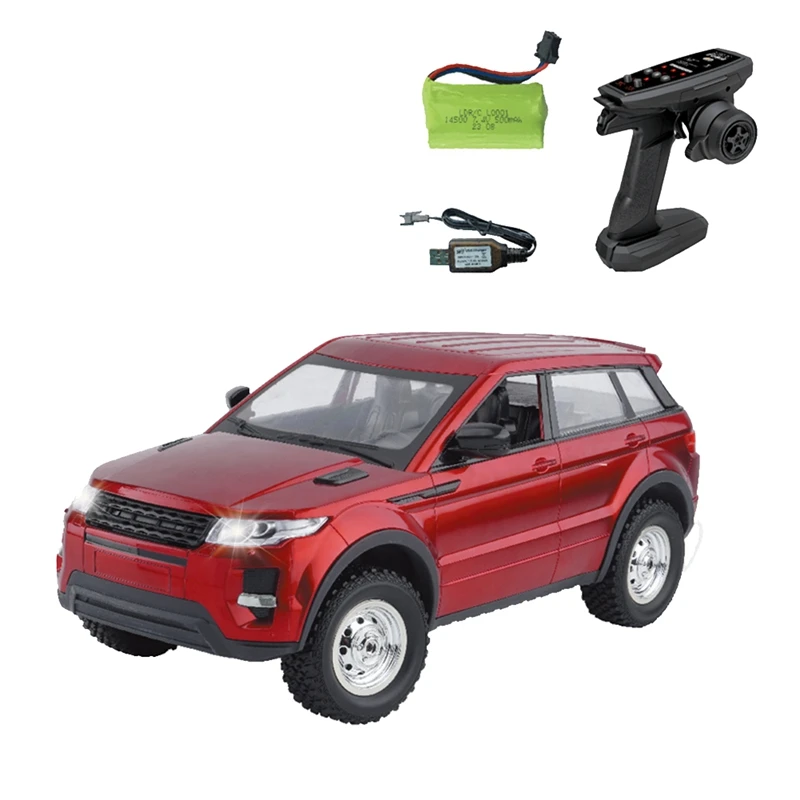 LDRC LD1299 1/14 RC Drift Car 2.4G 4WD RC Car With LED Lights Rechargeable Off-Road Truck Spare Parts Red