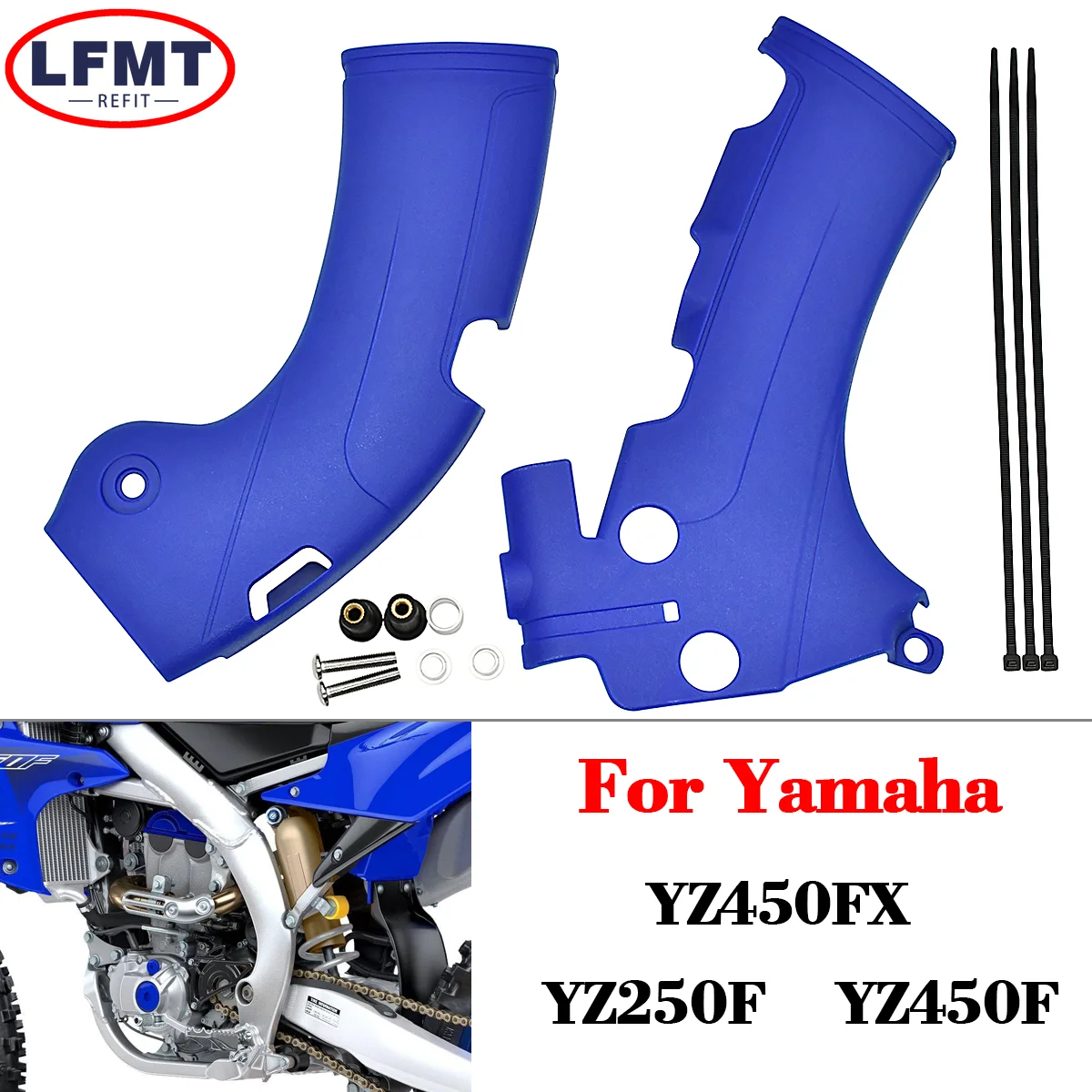 

Motorcycle Frame Guards Covers Protectors For YAMAHA YZ250F YZ450F YZ450FX YZ 250F YZ 450F YZ 450FX F FX 2018 2019-2021Dirt Bike