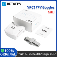 BETAFPV VR03 FPV Goggles 4.3 Inch 800*480px HD LCD 48CH with DVR Recording Built-in 2000mAh Battery for RC Drone Quadcopter Part