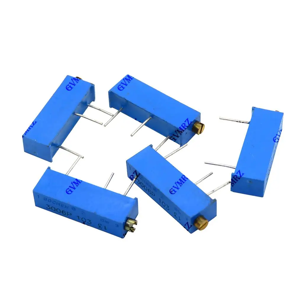 10PCS 100R 200R 3266W 3006P 3362P 3386P 3296W/X  Variable Resistors 1K 2K 5K Trimmer resistor Assortment Kit for Arduino