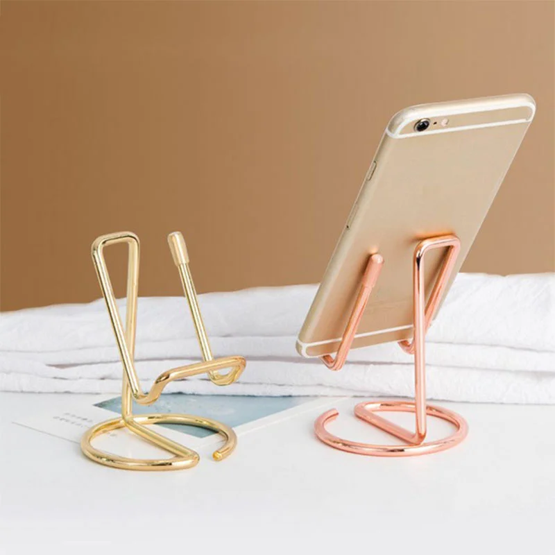 Display Stand Nordic Wrought Iron Mobile Phone Tablet Desktop Reading Organizer