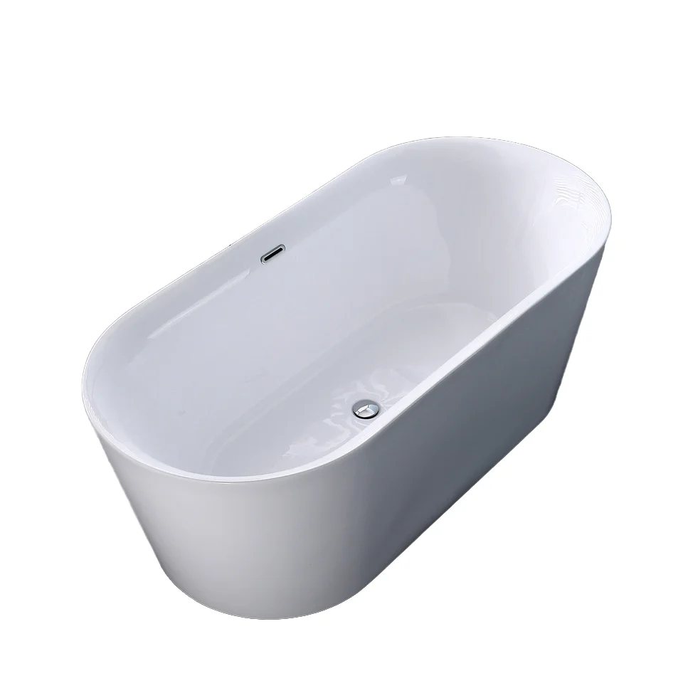 

CUPC Certified 1.5m 1.7m Freestanding Acrylic Solid Surface Bathtub Portable Modern Bath Tub Design for Hotels Factory