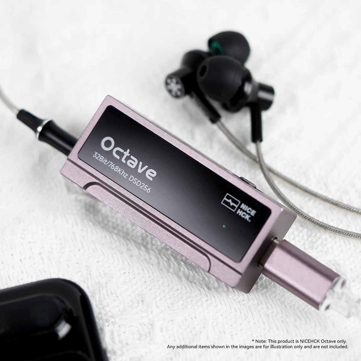 NICEHCK Octave HiFi AMP Tipe-C Amplifier Headphone DAC Portabel Chip Decoding ES9039Q2M Dual SGM8262 Op-Amp Output 3.5mm 4.4mm