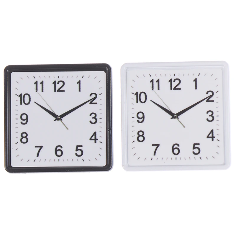 Hot sale 1PC 1:12 Scale Resin Dollhouse Miniature Wall Clock Home Decor Accessories Toy