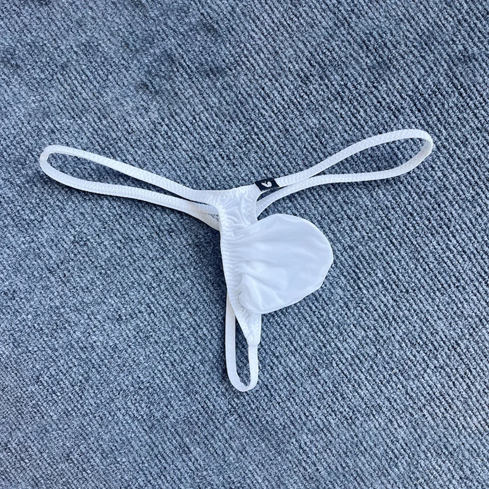 Celana dalam pria, seksi thong t-back g-string elastis pinggang rendah u-cembung kantong celana dalam Tangas nyaman