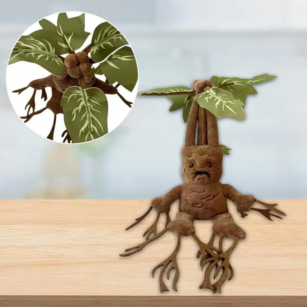 Novo Boneco de Pelúcia Harries Mandrake, Planta Mágica, Brinquedo Macio em Vaso, Acessórios de Filme, Almofadas Decorativas, Presentes para Crianças