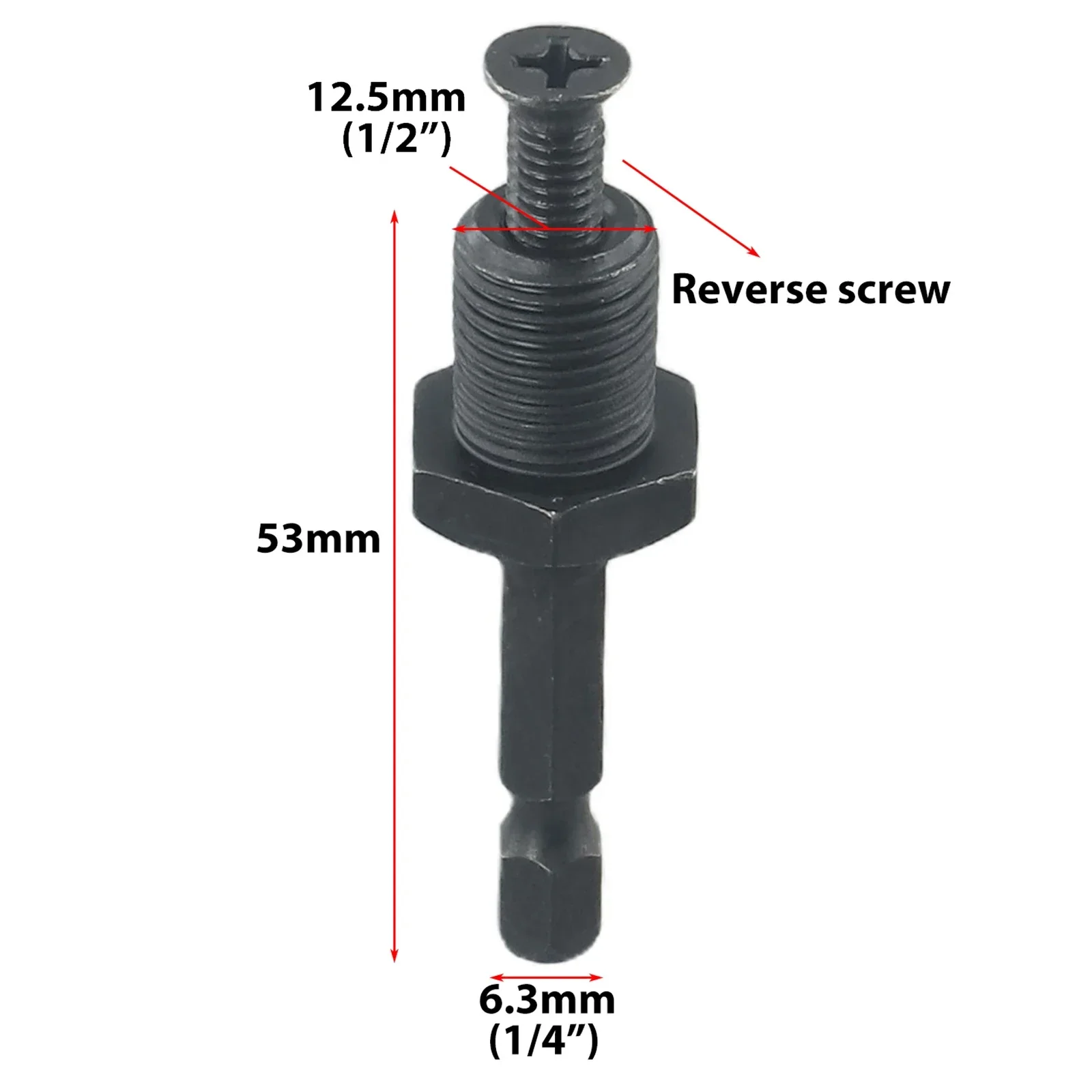 Drilling Bit Accessory Drill Chuck Adapter Hex Shank To 1 2 3 8Inch Male Thread Tools Ecoflow Elektronik Sigara Pod