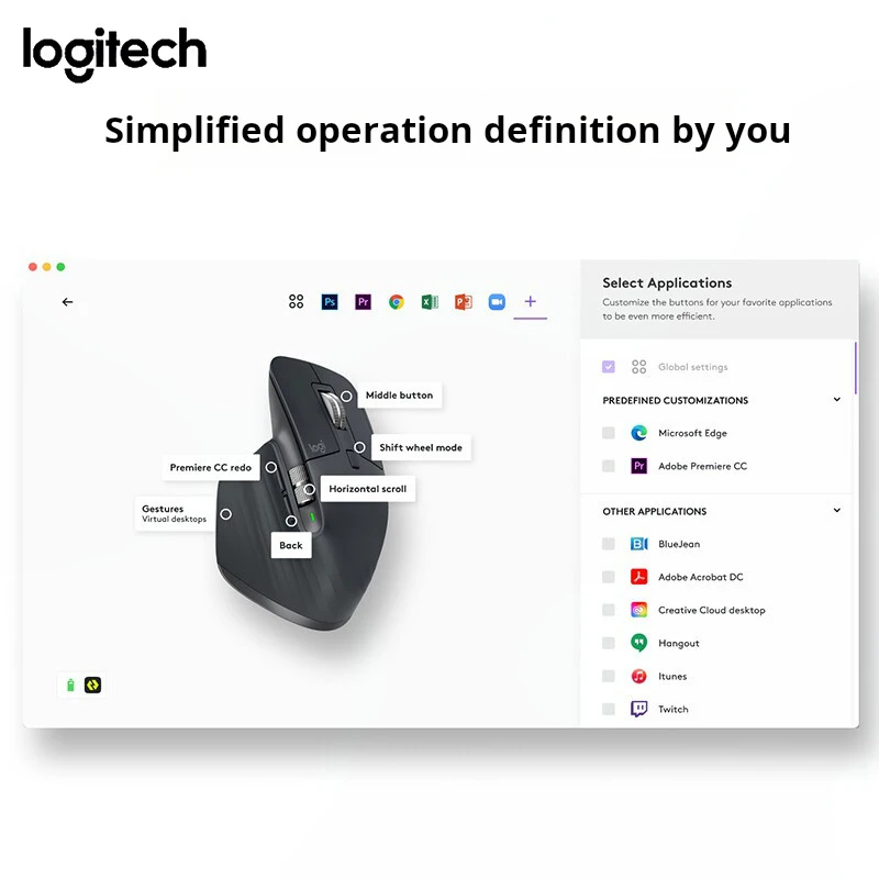 Logitech MX Master 3S Wireless Bluetooth Ergonomic Mouse,Click High Precision Sensor, Premium Office Business Mice Graph image 6