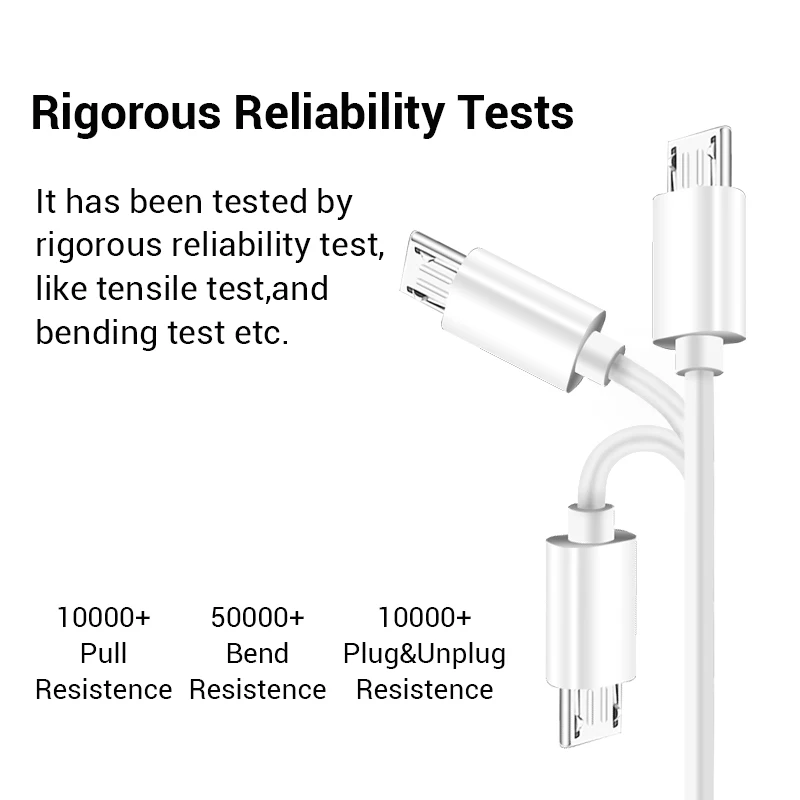 100 CENTÍMETROS 200 CENTÍMETROS 1M 2M 3M Micro USB Cabo De Carregamento Rápido Carregador Microusb Cabo para Samsung Xiaomi Android Tablet Mobile Phone Cabos