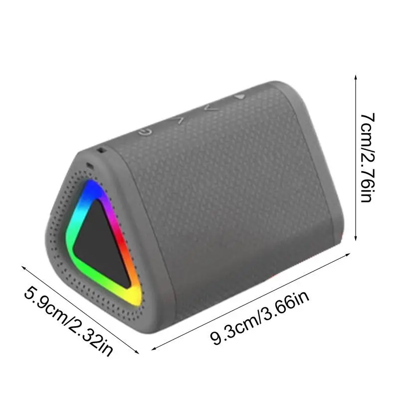 Altavoces inalámbricos, altavoz Retro compacto de viaje con luz RGB, sonido estéreo, Control táctil, dispositivos tecnológicos, batería de larga duración