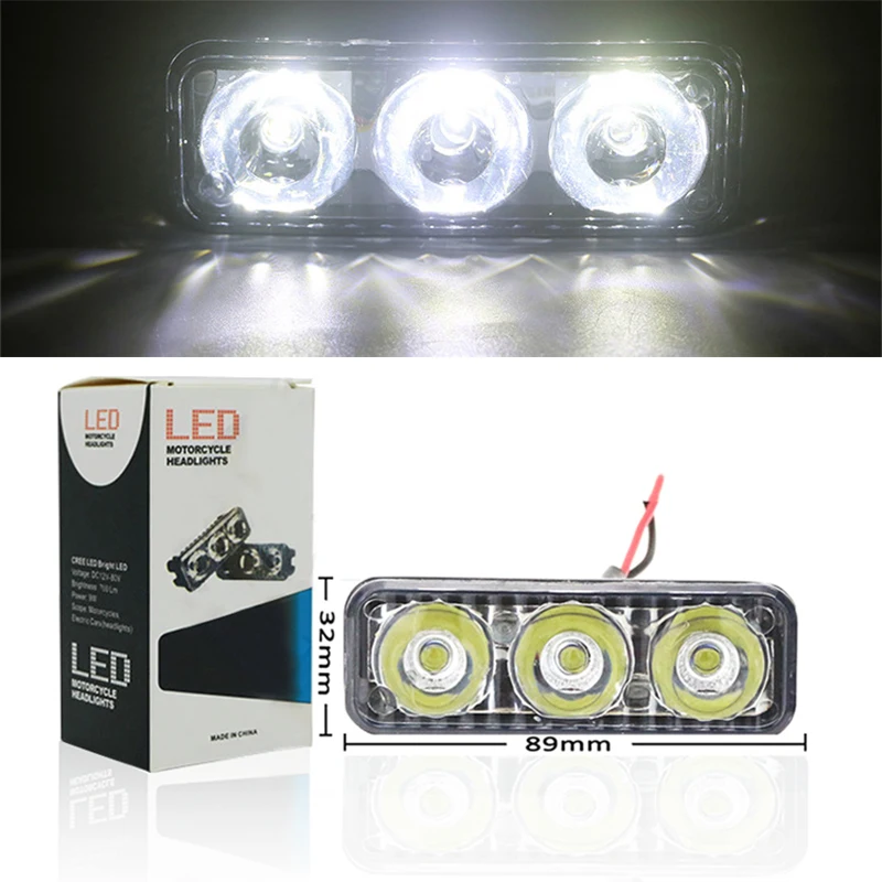 1pc Car LED DRL LED Daytime Running Light 12V White 6000k Car High Power Day Lights DC Lens Fog Lamps Car Lights Accrssory