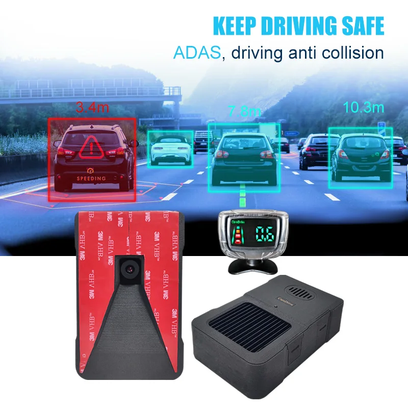 AlwayCare Forward Car Camera with Collision Adas System Safety Driving Monitoring Tool