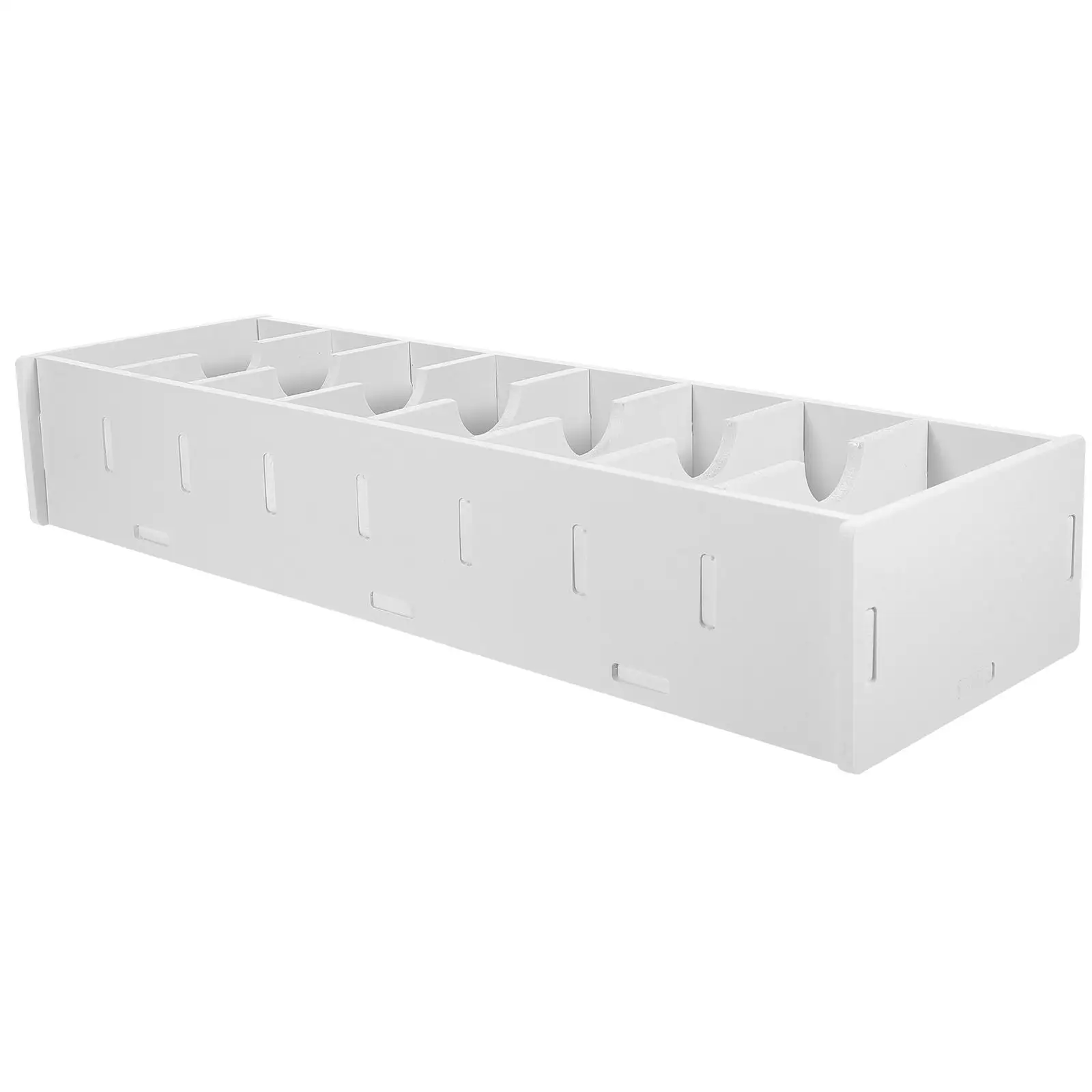 Business Card Holder Storage Box Office Organizer White Design Desk Accessory ID Display Case Note Organizer