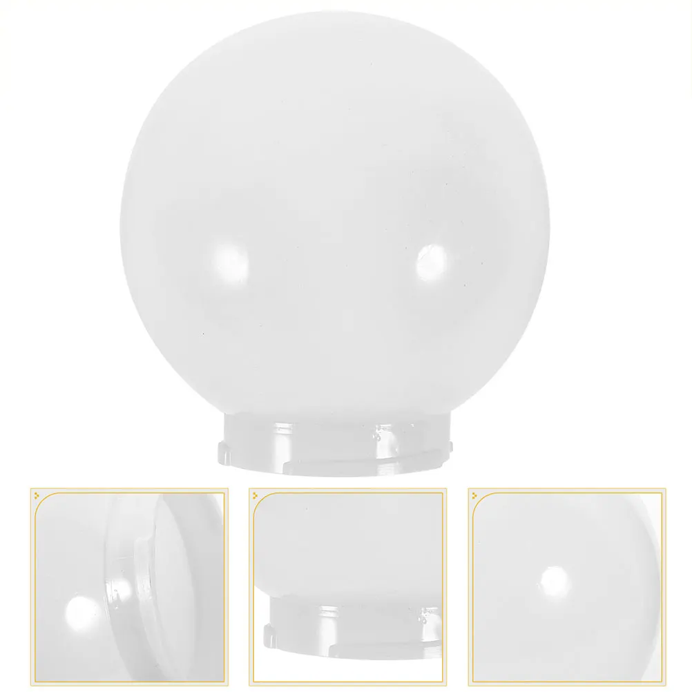 

Spherical Acrylic Globe Light Cover 10cm Diameter Wall Shade Outdoor Porch Light Cover Post Lamp Replacement