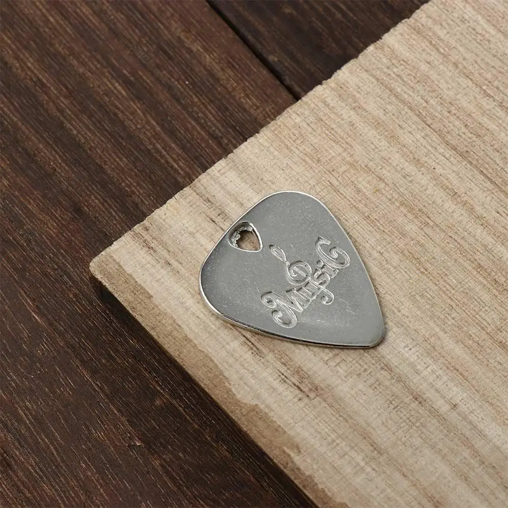 Stringed Instruments Musical Instruments Guitar Parts and Accessories Zinc Alloy Pick Guitar Pick Metal Guitar Pick Plectrum