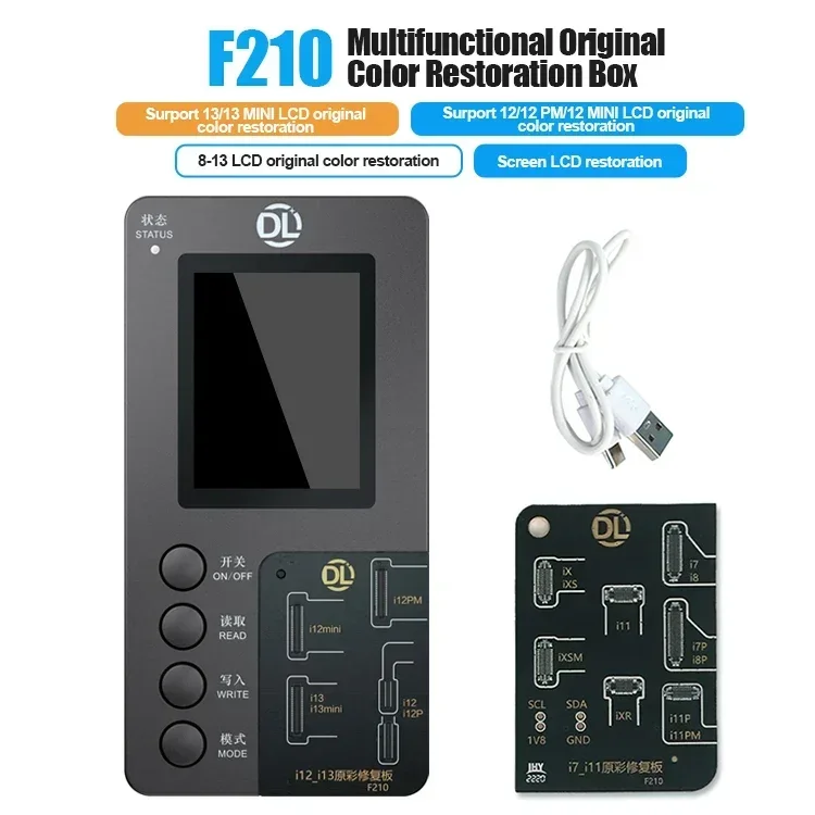 DL F210 True Tone Recovery Programmer For iP 8 X 11 12 13 14 15 Series /Thrid Part LCD Display Screen Ture Tone Recovery