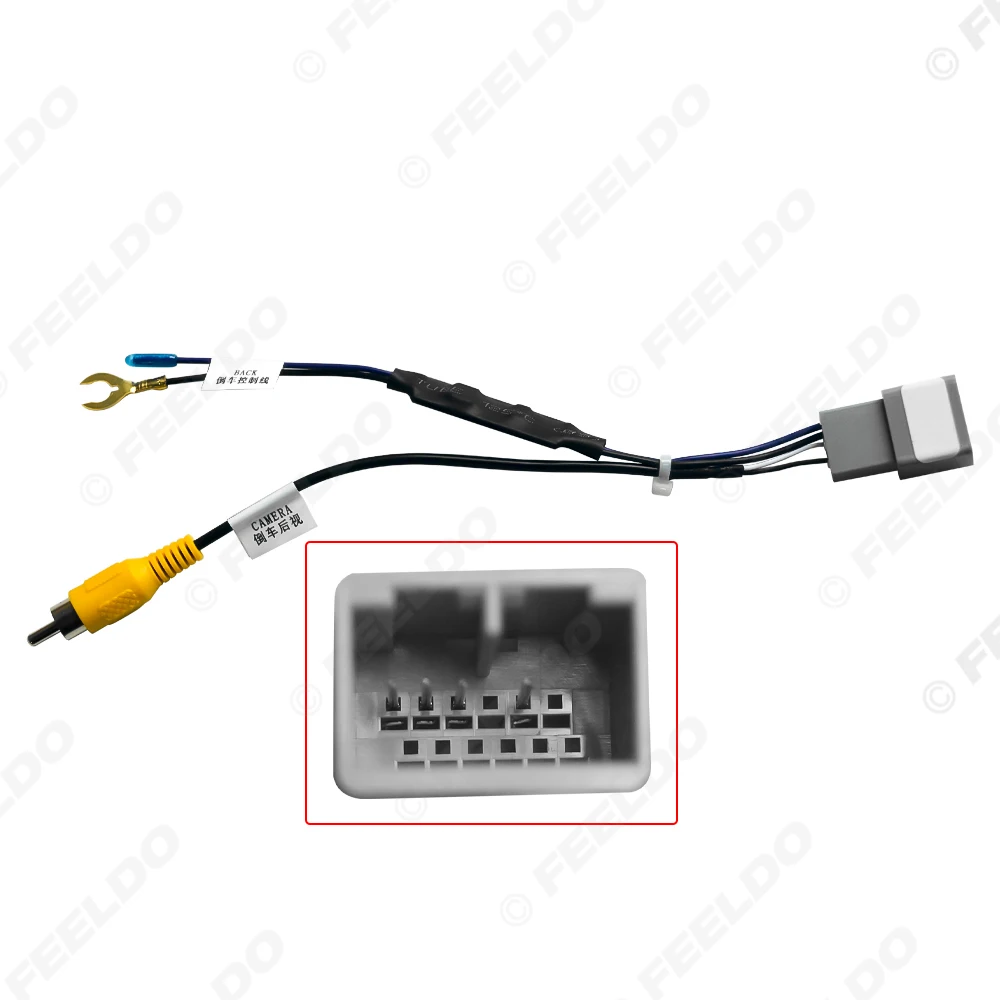 Auto 12-pin Reverse Camera Output Video Adapter Wiring Cable For Honda Original Factory Car Camera Video Output