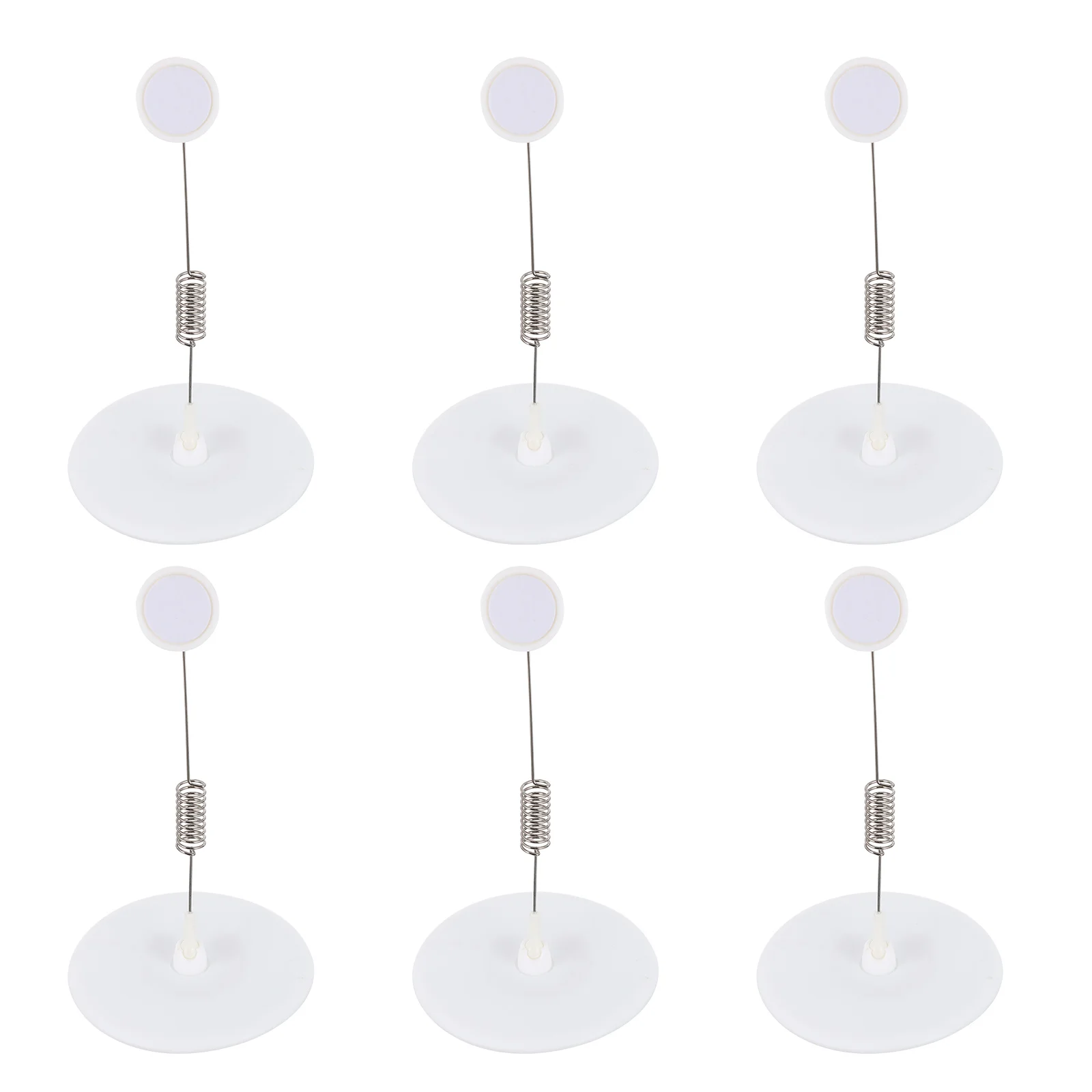 6Pcs Werbung Label Clip Kunststoff Zeichen Halter Runde Basis Preis Display Clip Praktische Supermarkt Verwenden Runde Basis Zeichen Halter