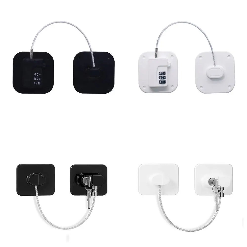 Infant  Safety Sliding Closet Cabinet Locks With Metal Key or Coded Lock Digital Password Refrigerator Lock