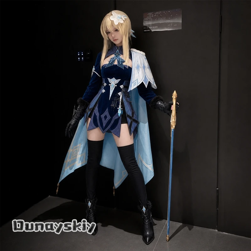 CR812*Genshin Impact Reisende Lumine Aether Snezhnaya Neues Outfit Cosplay Kostüm Spielcharakter Komplettset ComicCon Halloween Rollenspiel