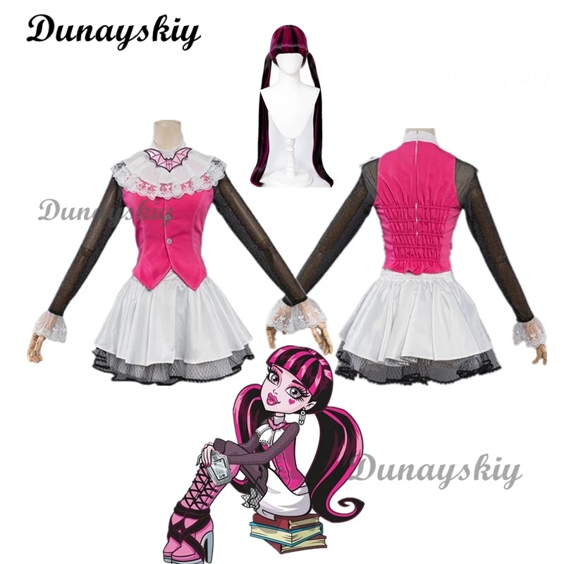 Monster Fantasy High Draculaura Cosplay Spectra Vondergeist kostium dla dorosłych kobiet buty buty stroje na Halloween karnawał garnitur