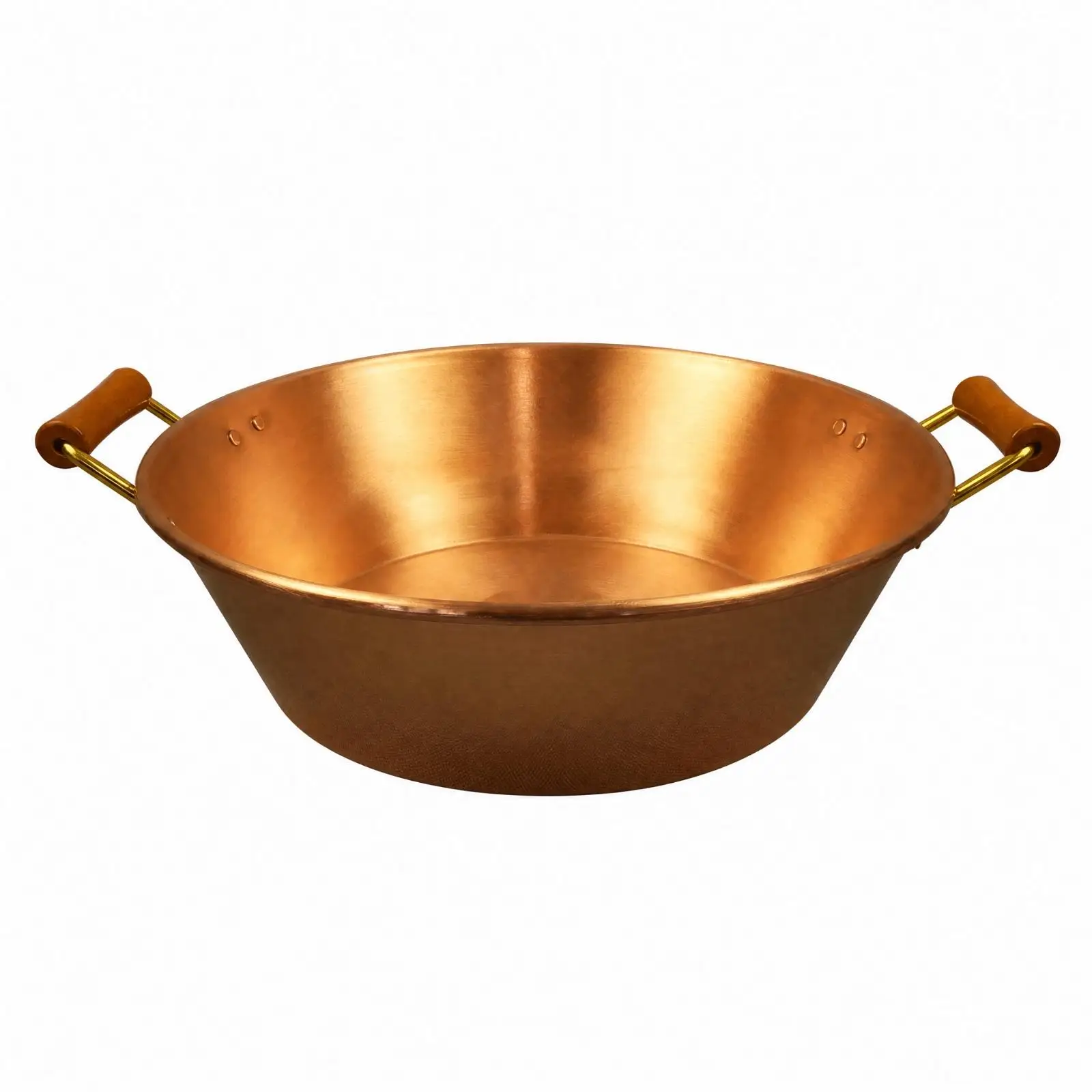 Pure Copper Hot Pot with Side Handles Non-Electric Copper Hot Pot Large