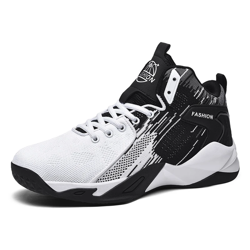 Zapatillas de baloncesto de malla para hombre, deportivas de caña alta, Unisex, talla grande, verano, 2022