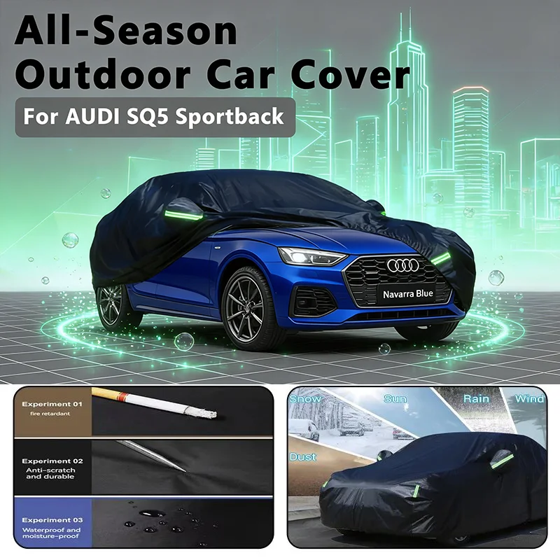 

Full Car Cover for AUDI SQ5 Sportback Outdoor Use - Waterproof Snowproof Sunshade, Winter & Summer Auto Protection Accessories