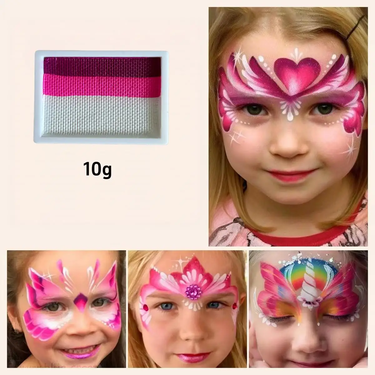 DIY Profession Rainbow Split Face Body Paint Kit Pride One Stroke Face Painting Split Cake Facepaints Palette