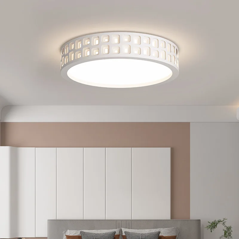 

Master bedroom 2025 new modern simple room light full spectrum eye protection study white ceiling light