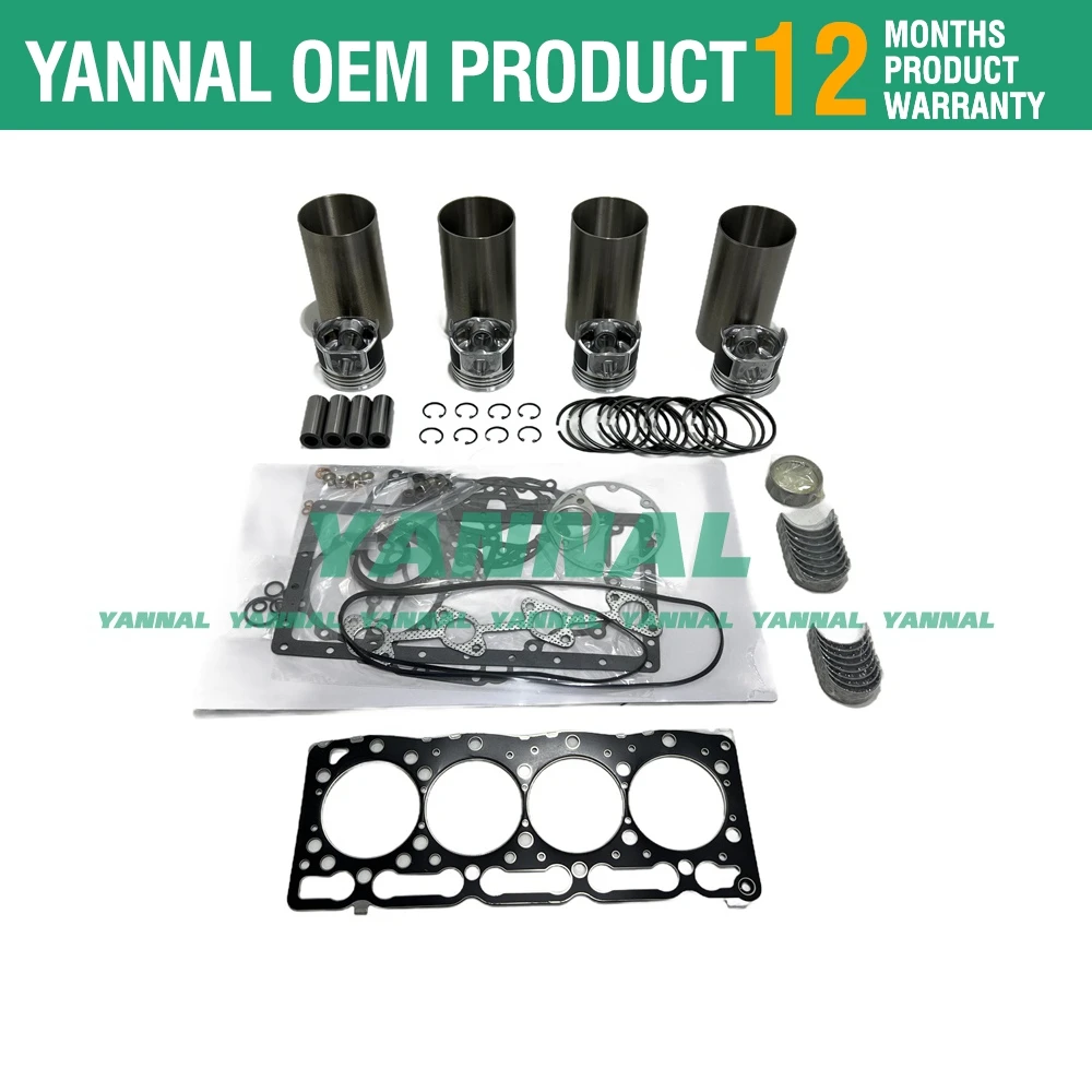 4TNV88 Overhaul Rebuild Kit For Yanmar engine VIO45-5B VIO55-5 excavator repair