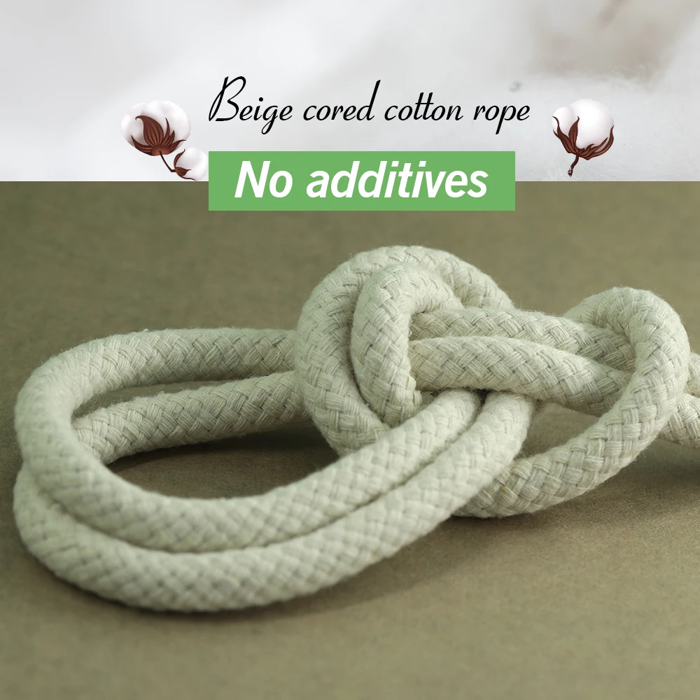 10-100M Cotton Rope Cord Braided Beige Self Watering Wick Cord Vacation Automatic Watering Device System Potted Plant Sitter