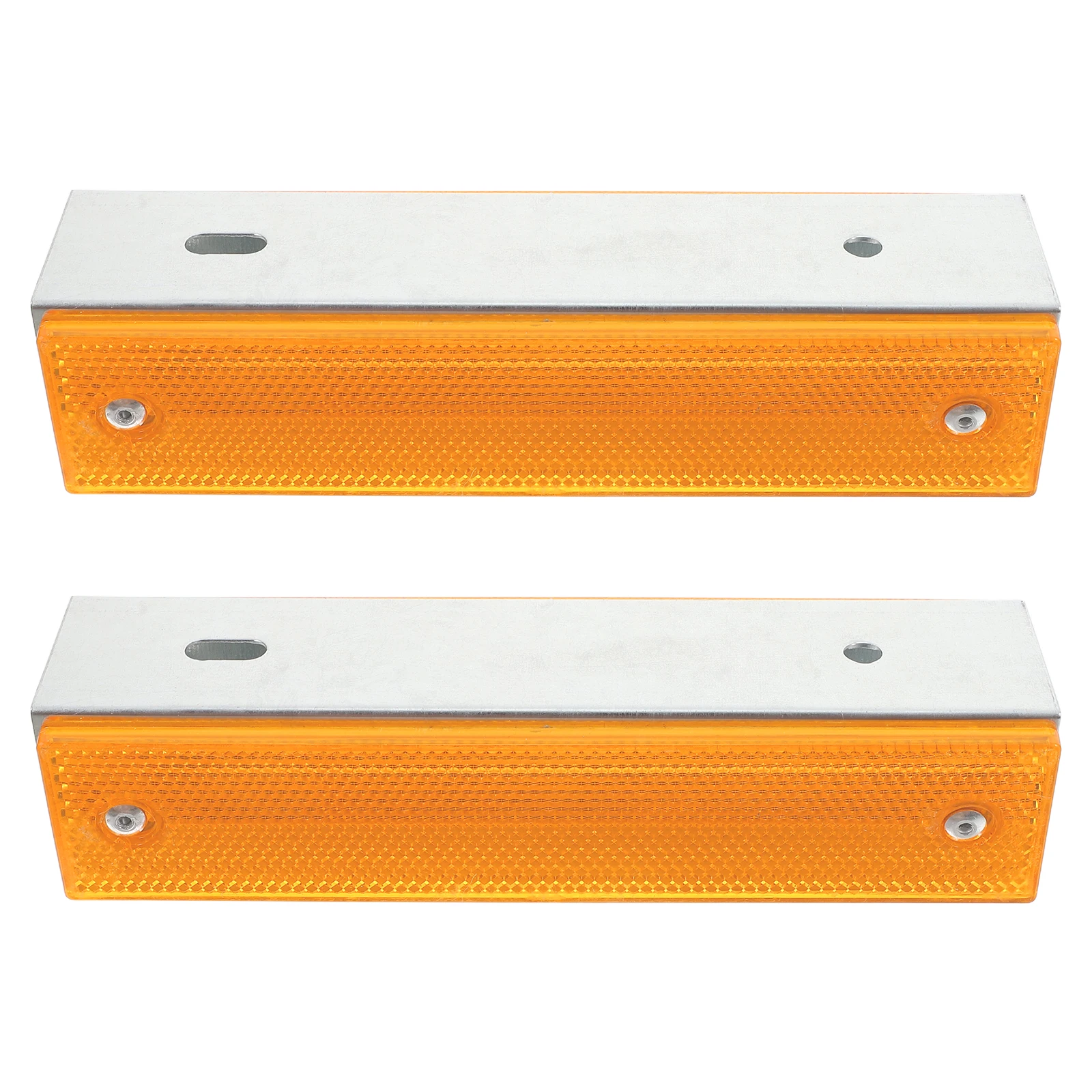 

2pcs Reflective Markers High Visibility Traffic Signs Outdoor Pavement Sidewalk Wind Resistant Rectangular Design