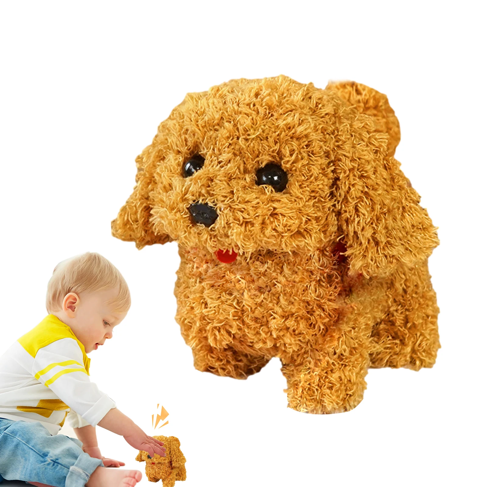 

Barking Dog Toys for Kids Walking Dog Cat Electronic Pet Barking Dog Companion, Animal Electric Pets Battery Operated