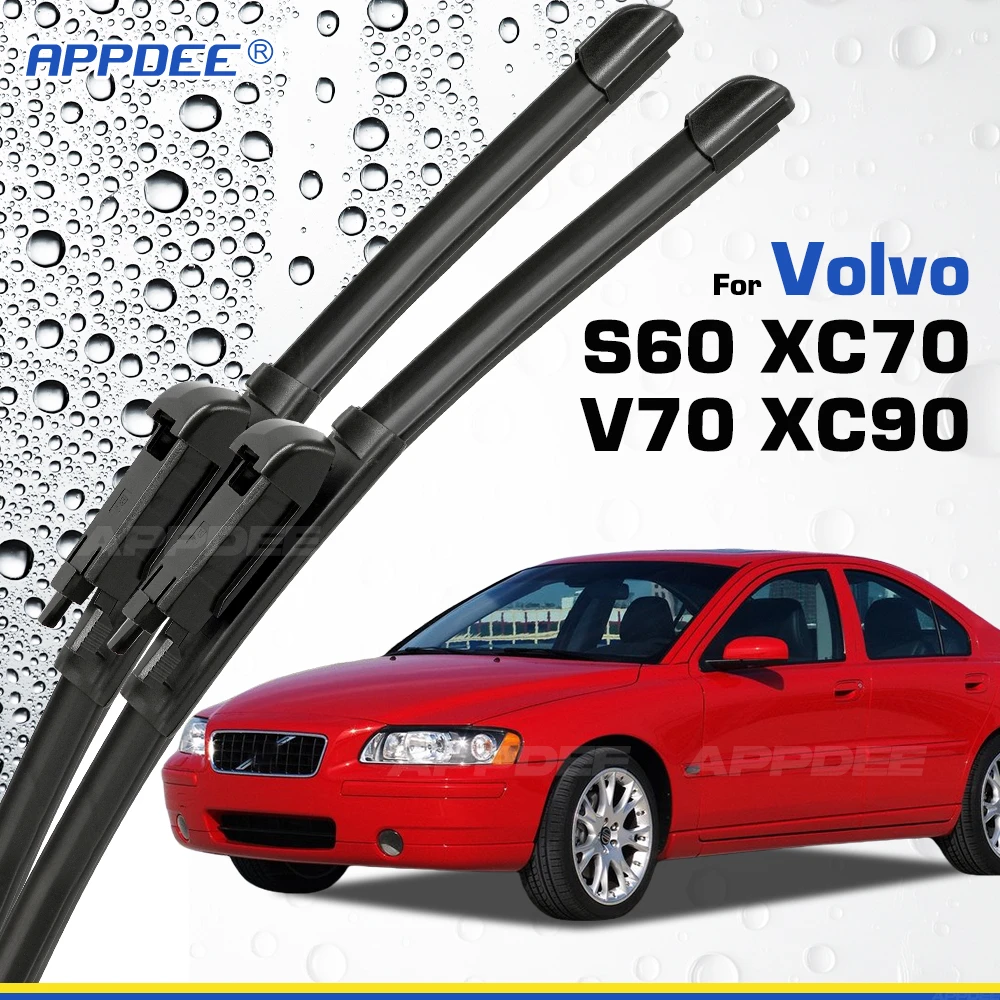 

APPDEE для Volvo S60 XC70 V70 XC90 силиконовый и резиновый дворник передние щетки стеклоочистителя лобовое стекло щетки для окон