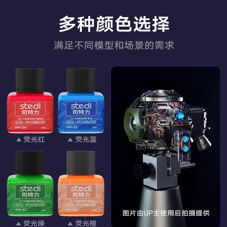 Seepage Liquid Water-based Fluorescence Assembling Military Models Figure Coloring Assistance