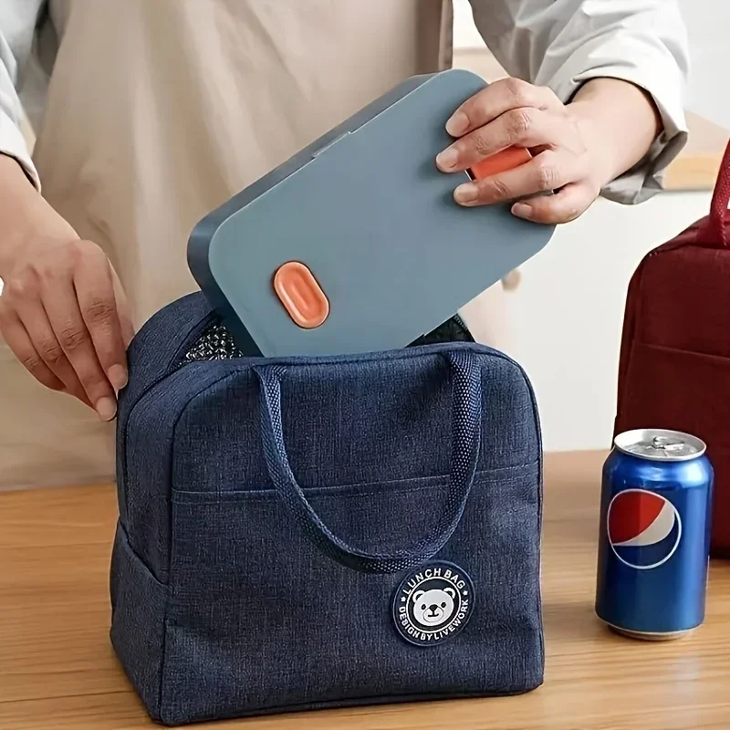 حقيبة بينتو محمولة ذات سعة كبيرة، سهلة الحمل، طازجة وطازجة، قماش أكسفورد سميك مقاوم للماء، مقاوم للرطوبة ومتين