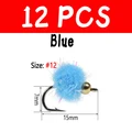 12 piezas Azul