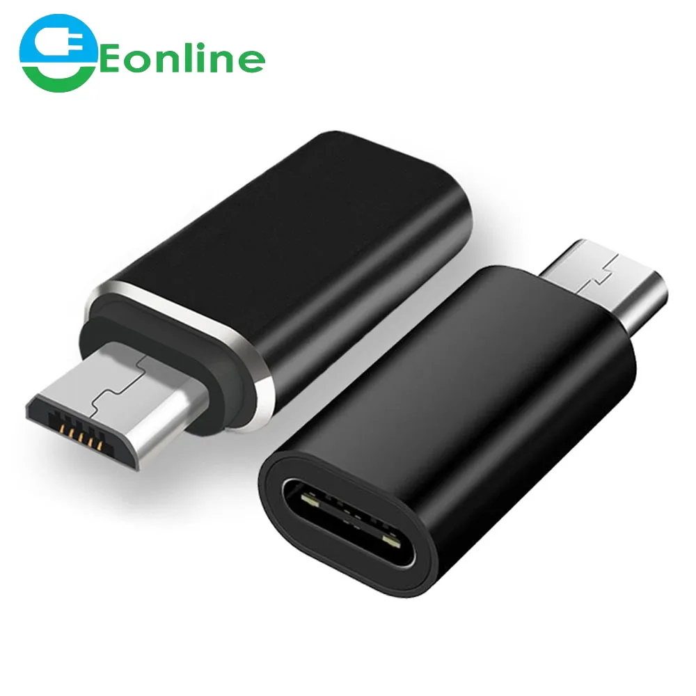 EONLINE USB Type C Female To Micro USB Male Adapter Connector Type-C Micro USB Charger Adapter for Xiaomi Redmi Huawei Phone