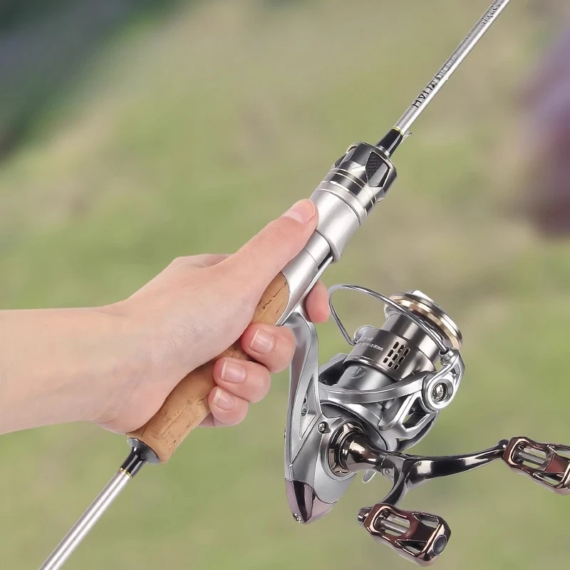 

UL Stream Trout Rod with Ceramic Double Foot Guides,Compact Spinning Reel Combo,Durable Carbon Core Tip for Anti-Twist
