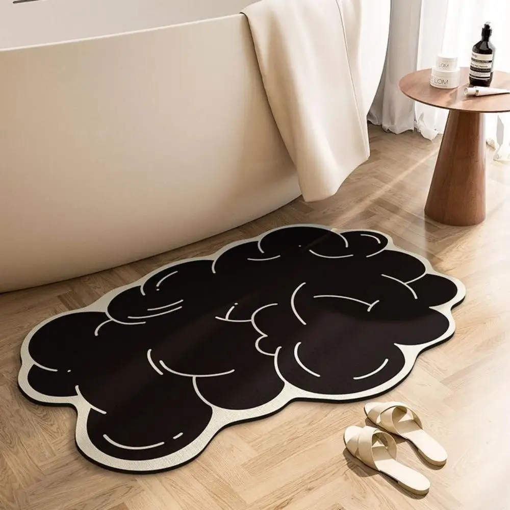 VIKAMA Ins Special-Shaped Rrug Quick-Drying When Absorbing Water Bathroom Entrance Floor Bathroom Anti-Slip Carpet Home Decor