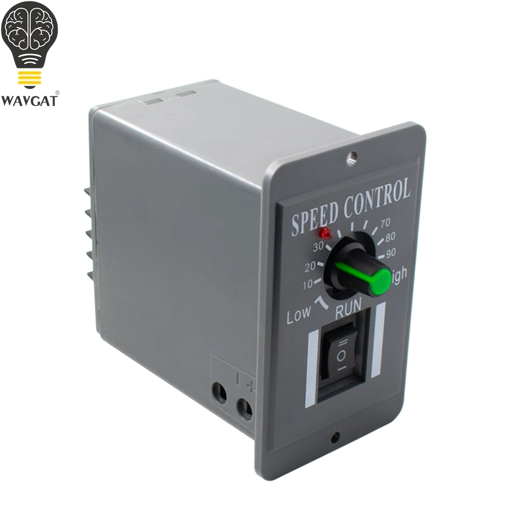 PWM 12V, 24V, 48V DC speed control motor regulator - manual, bidirectional control, three-speed switch