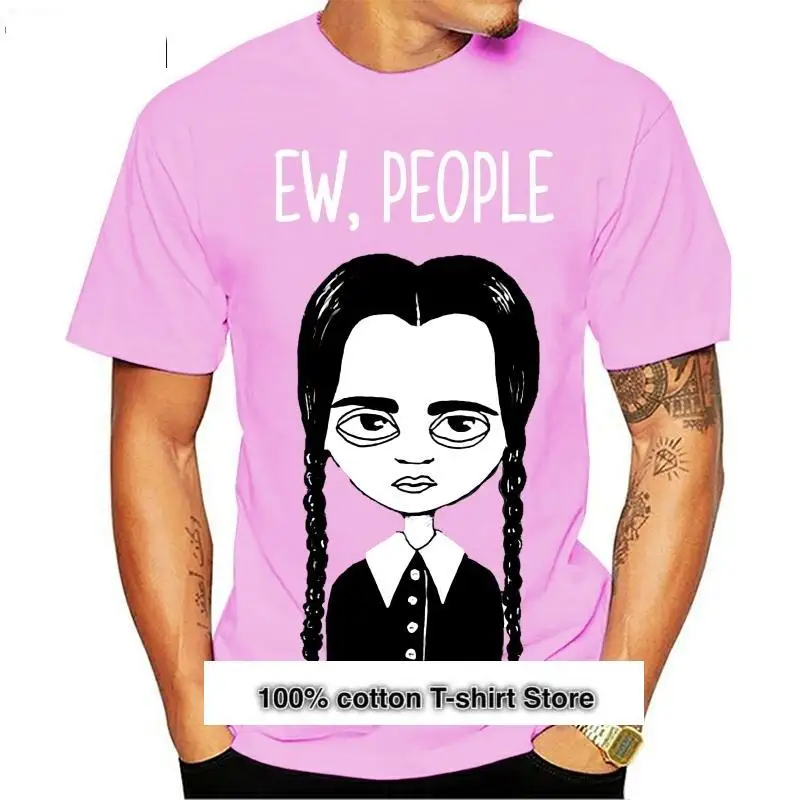 

Camiseta de manga corta para hombre y mujer, camisa de manga corta, con estampado de Ew People, versión Addams