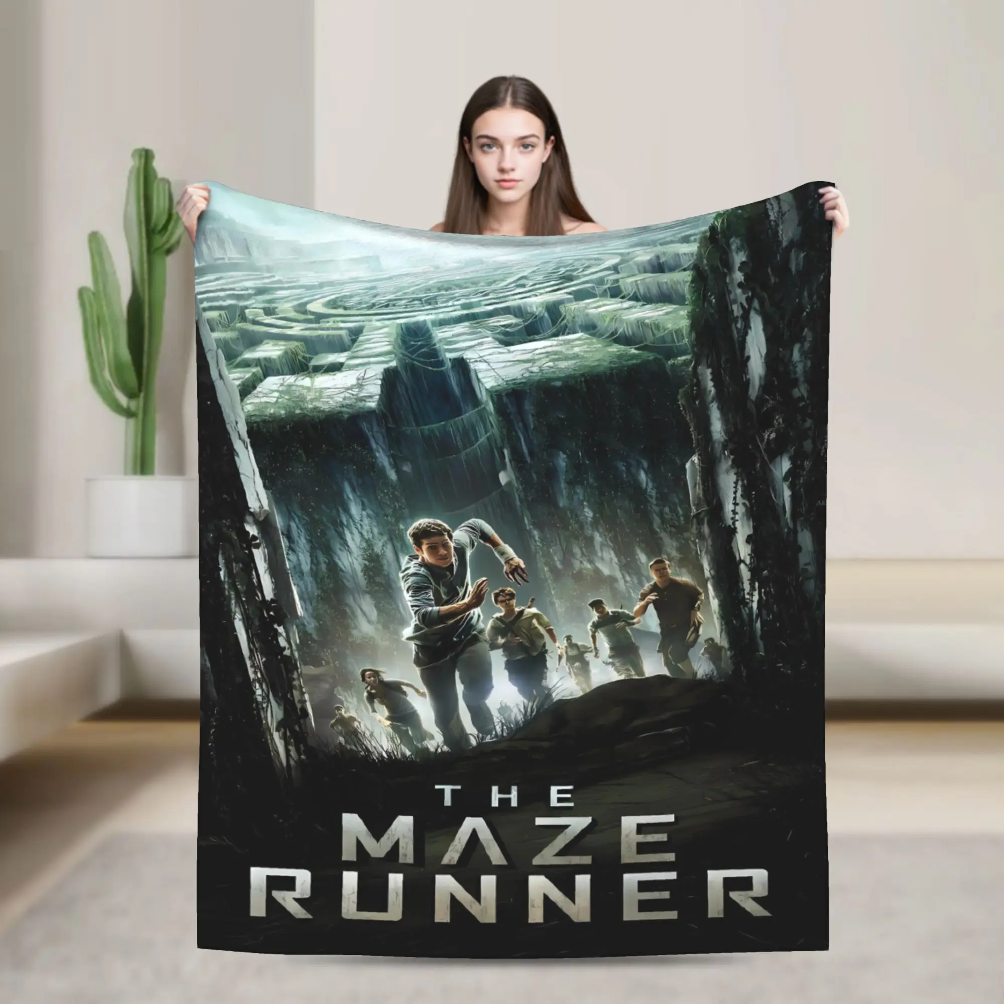 Film The Maze Runner Blankets  Warm Soft Aesthetic Plush Bedding Throws For Couch Bed Travel Office Flannel Bedspread Bed Cover