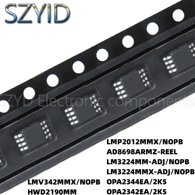 100PCS MSOP8 LMV342MMXNOPB HWD2190MM LMP2012MMXNOPB AD8698ARMZREEL LM3224MMADJNOPB LM3224MMXADJ/NOPB OPA2344EA/2K5 OPA2342EA/2K5