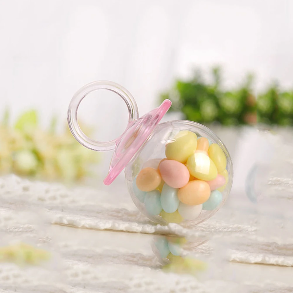 

12 Pcs Candy Box for Pacifier Boxes Container Case Christmas Creative Delicate Pink