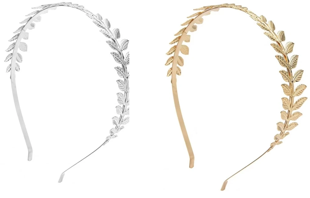 1 Stück Damen Vintage Barock Europäischer & Amerikanischer Stil Braut Haarband mit alten Blättern und Zweigen, modisches Haarband – Detail 6